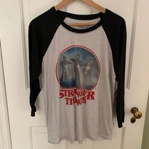 Stranger things baseball tee